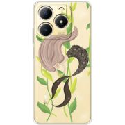 Прозорий чохол BoxFace Realme Note 70 Cute Mermaid