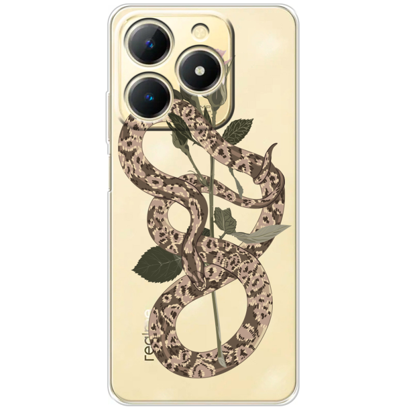 Прозорий чохол BoxFace Realme Note 70 Glamor Snake