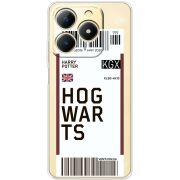 Прозорий чохол BoxFace Realme Note 70 Ticket Hogwarts