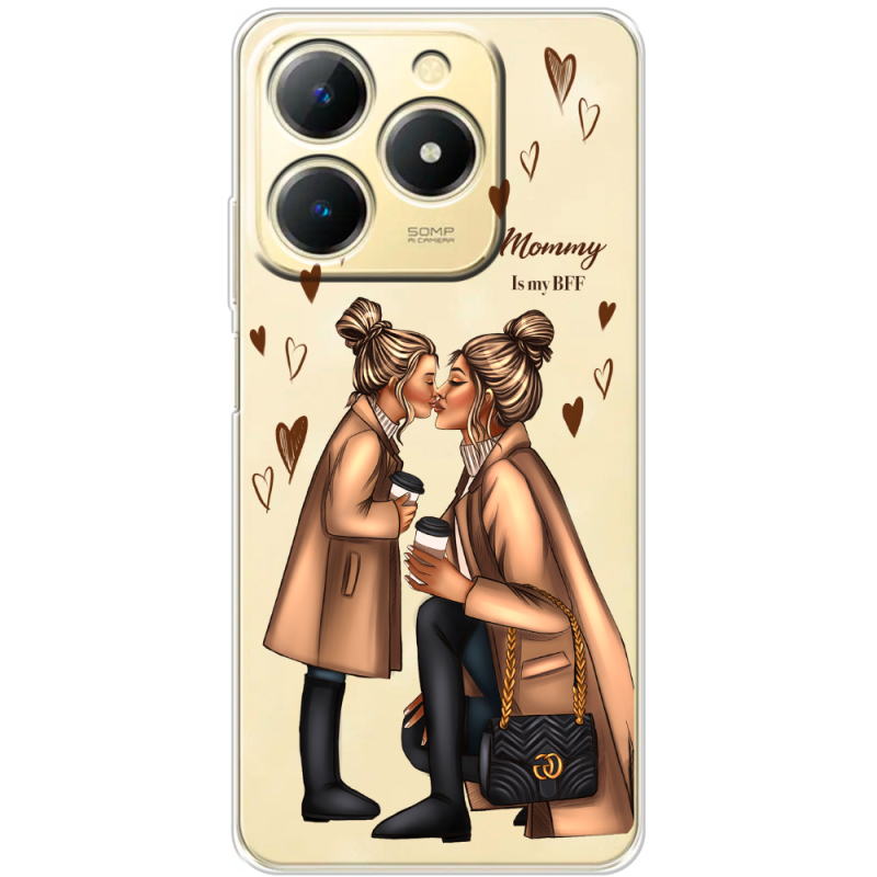 Прозорий чохол BoxFace Realme Note 70 Mommy Is My BFF