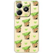 Прозорий чохол BoxFace Realme Note 70 Pattern Baby Yoda