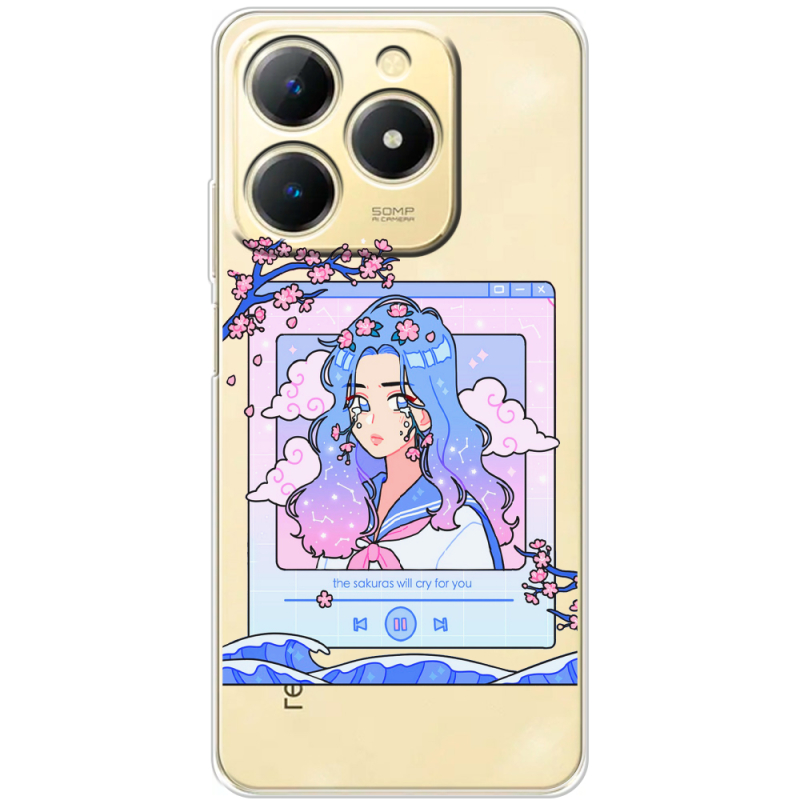Прозорий чохол BoxFace Realme Note 70 The Sakuras Will Cry For You