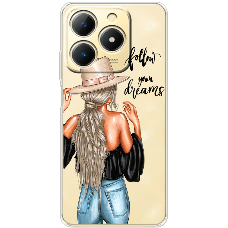 Прозорий чохол BoxFace Realme Note 70 Follow Your Dreams