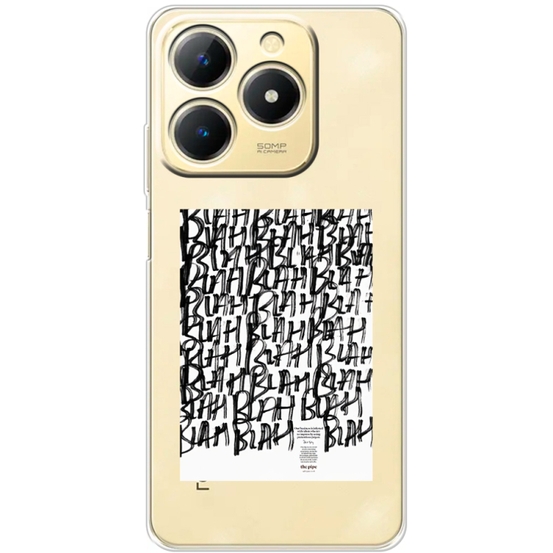 Прозорий чохол BoxFace Realme Note 70 Blah Blah