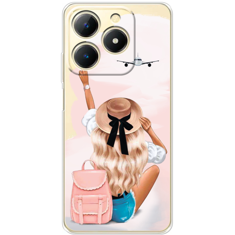 Прозорий чохол BoxFace Realme Note 70 Travel Girl