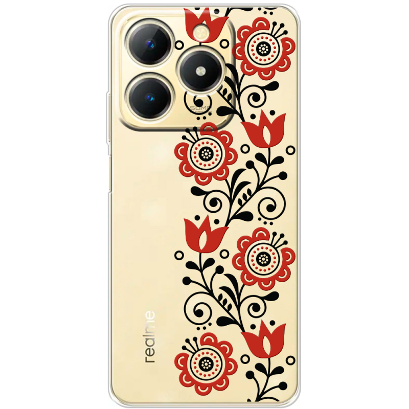 Прозорий чохол BoxFace Realme Note 70 Ethno Ornament
