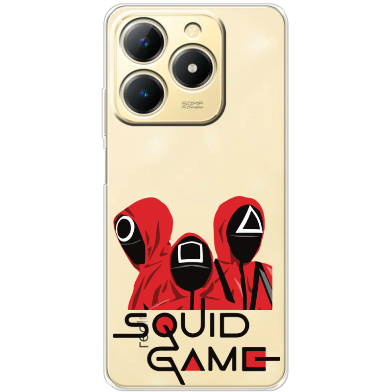 Прозорий чохол BoxFace Realme Note 70 siquid game люди в красном