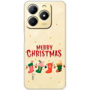Прозорий чохол BoxFace Realme Note 70 Merry Christmas
