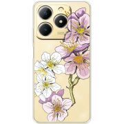 Прозорий чохол BoxFace Realme Note 70 Cherry Blossom