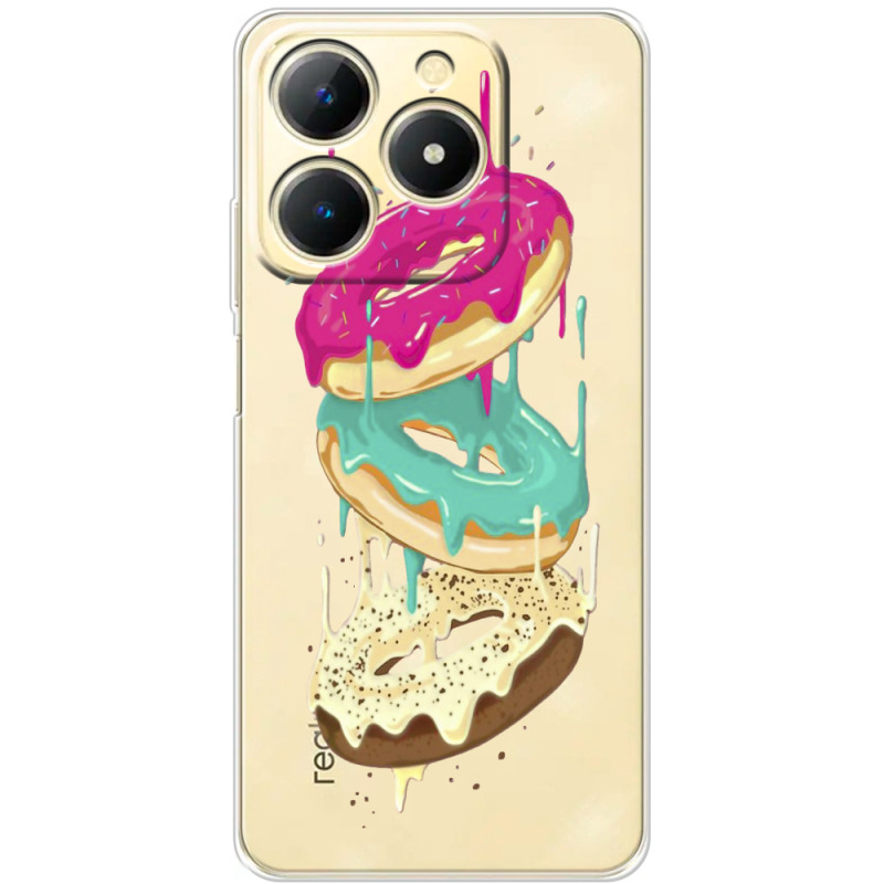 Прозорий чохол BoxFace Realme Note 70 Donuts