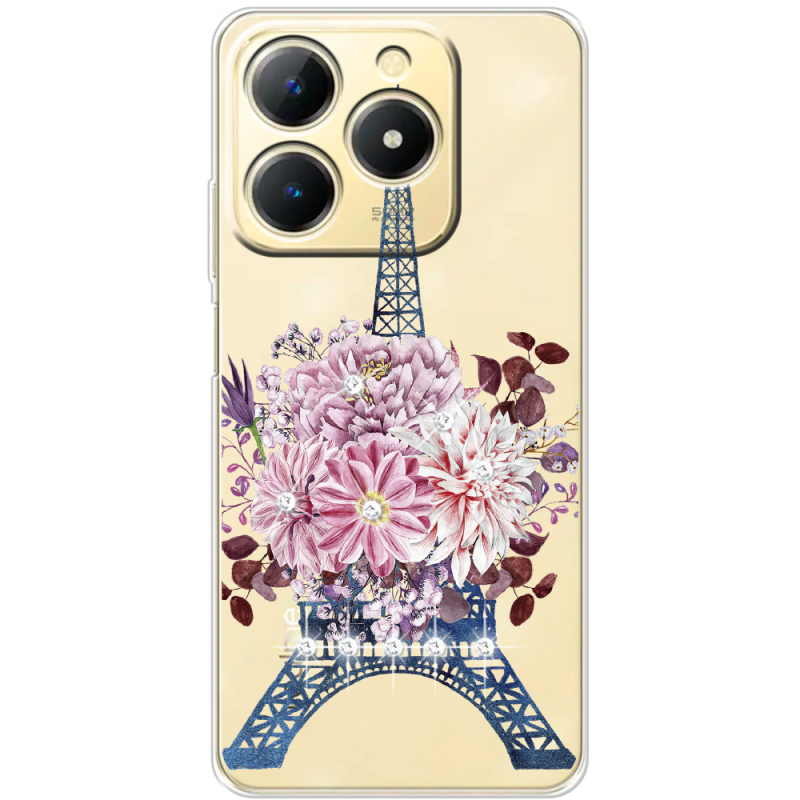 Чохол зі стразами Realme Note 70 Eiffel Tower