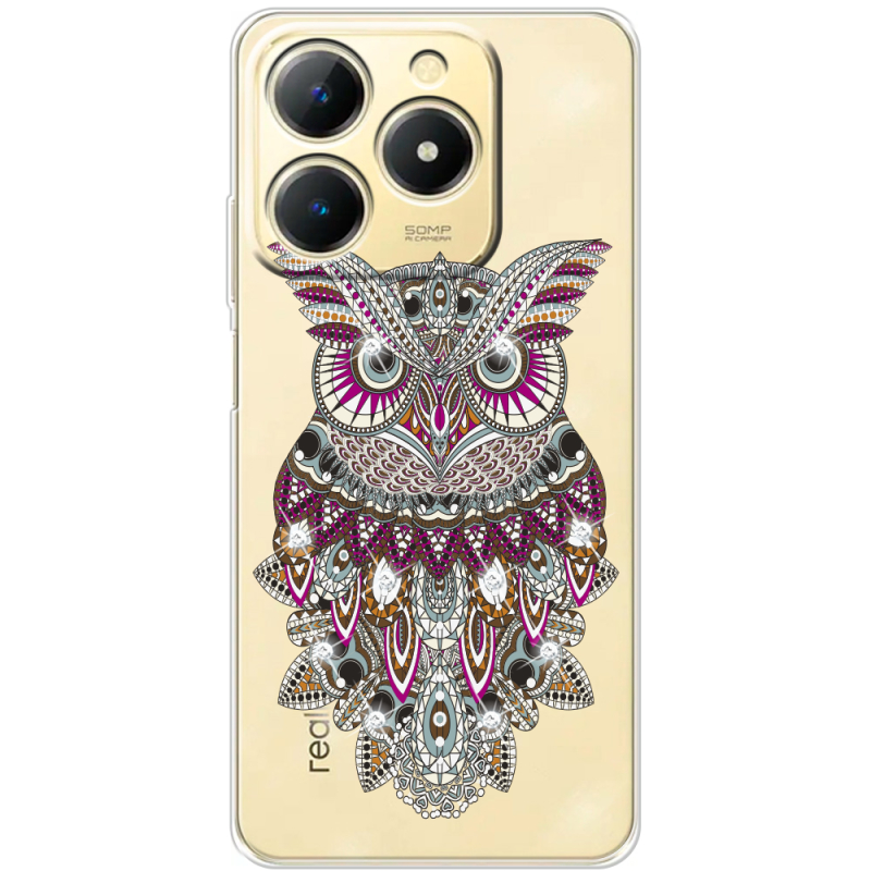 Чохол зі стразами Realme Note 70 Owl