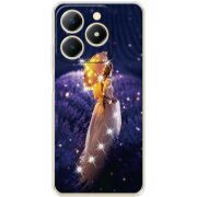 Чохол зі стразами Realme Note 70 Girl with Umbrella