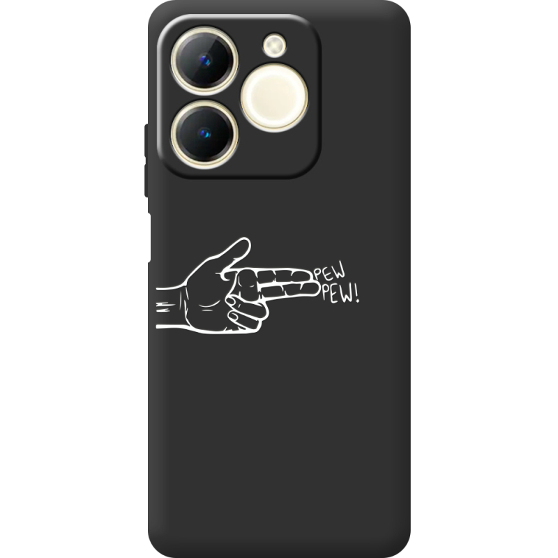 Чорний чохол BoxFace Realme Note 70 Pew Pew