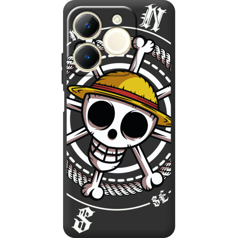 Чорний чохол BoxFace Realme Note 70 One Piece Компас