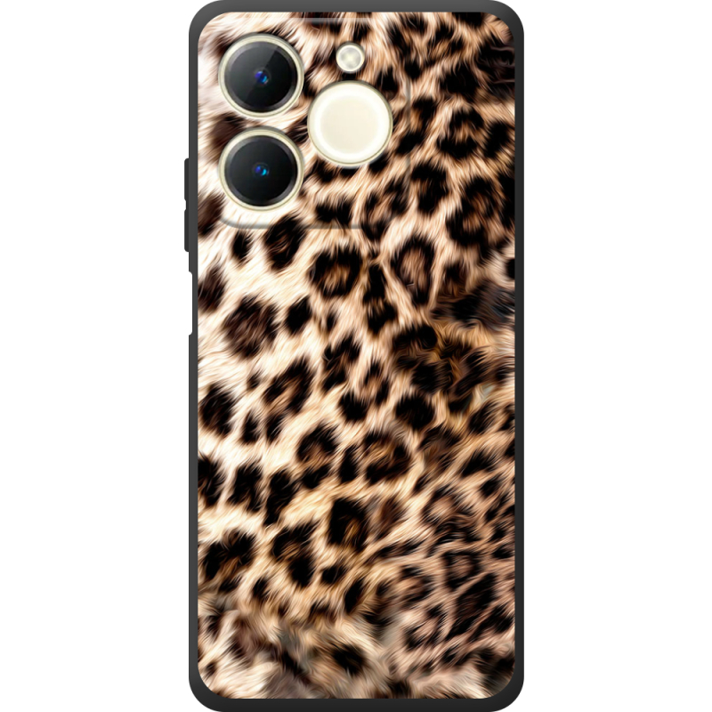 Чорний чохол BoxFace Realme Note 70 Леопардовий