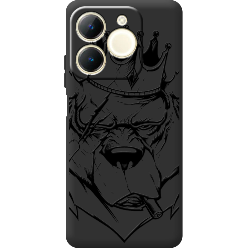 Чорний чохол BoxFace Realme Note 70 Bear King
