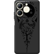 Чорний чохол BoxFace Realme Note 70 Hugin and Munin