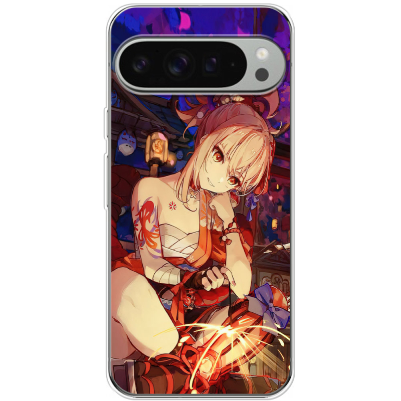 Чохол BoxFace Google Pixel 10 Pro XL Genshin Ёимия с огоньком