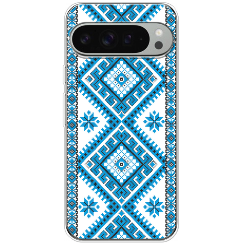 Чохол BoxFace Google Pixel 10 Pro XL Блакитний Орнамент
