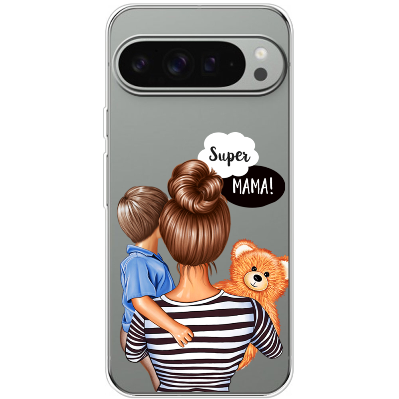 Прозорий чохол BoxFace Google Pixel 10 Pro XL Super Mama and Son