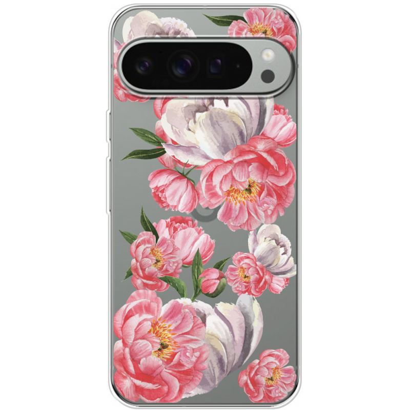 Прозорий чохол BoxFace Google Pixel 10 Pro XL Peony Watercolor Style