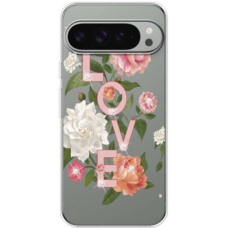 Чохол зі стразами для Google Pixel 10 Pro XL Love