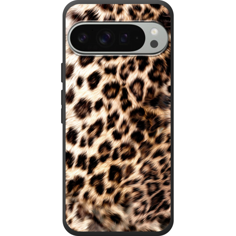 Чорний чохол BoxFace Google Pixel 10 Pro XL Леопардовий