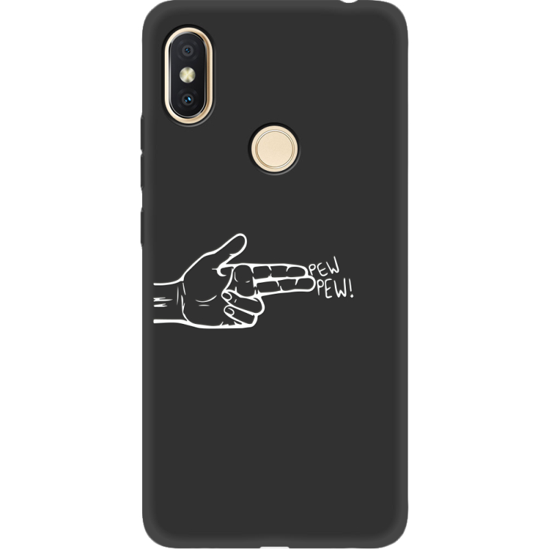 Черный чехол Uprint Xiaomi Redmi S2 Pew Pew