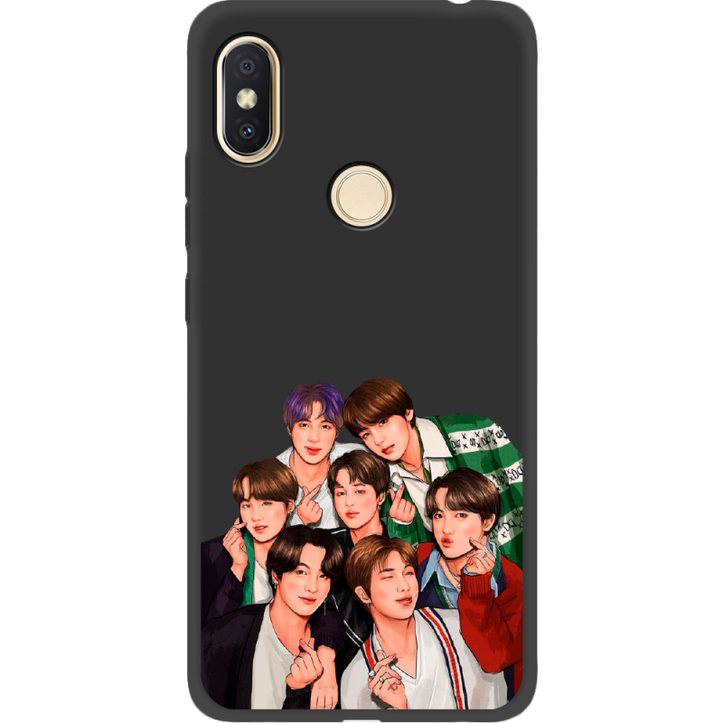 Черный чехол Uprint Xiaomi Redmi S2 BTS