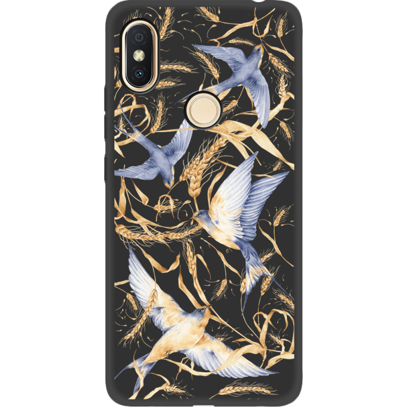 Черный чехол Uprint Xiaomi Redmi S2 Ластівки