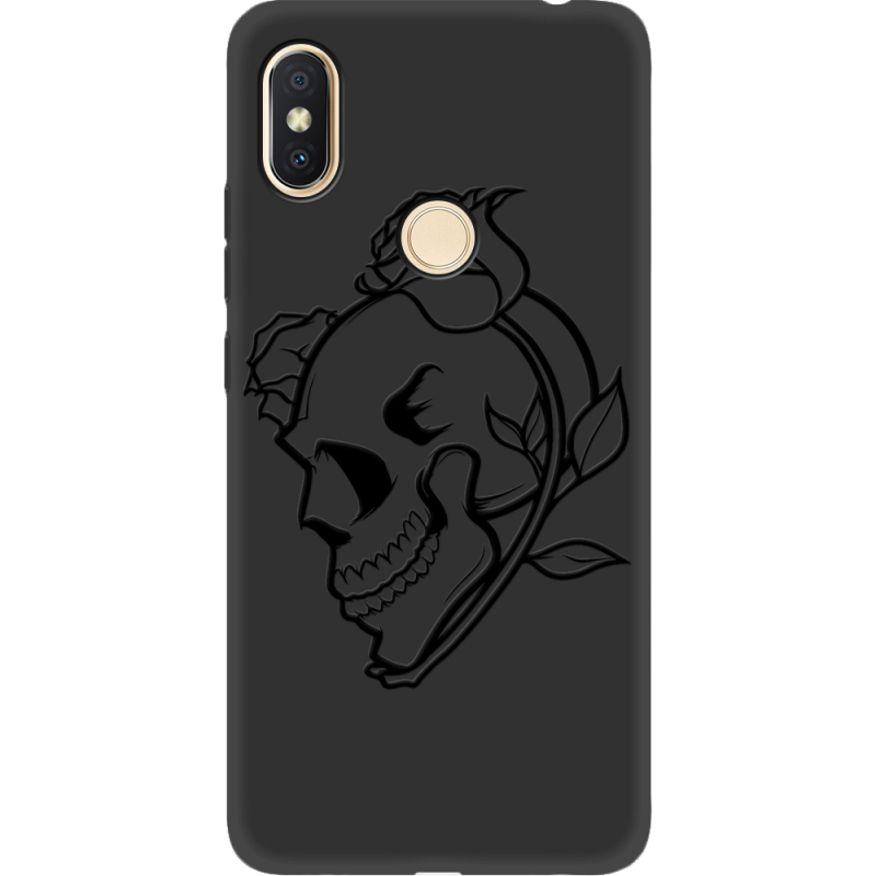 Черный чехол Uprint Xiaomi Redmi S2 Skull and Roses