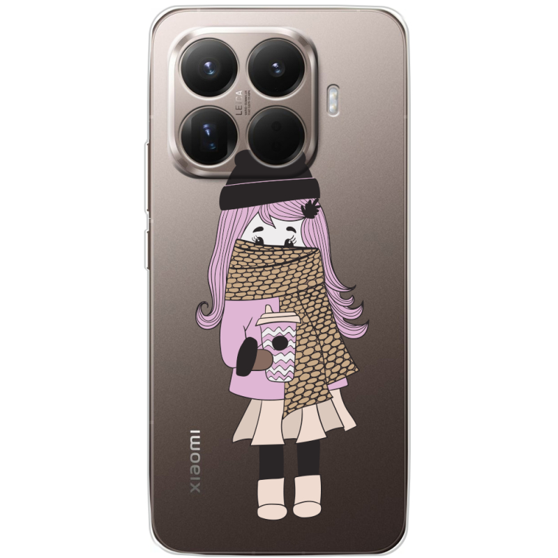 Прозорий чохол BoxFace Xiaomi 15T Pro Winter Morning Girl