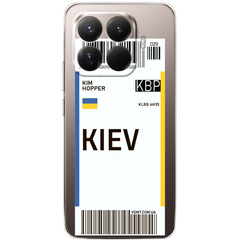 Прозорий чохол BoxFace Xiaomi 15T Pro Ticket Kiev