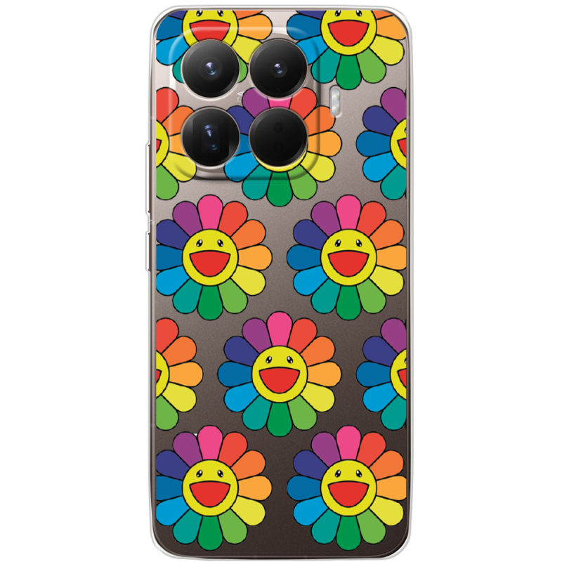 Прозорий чохол BoxFace Xiaomi 15T Pro Hippie Flowers