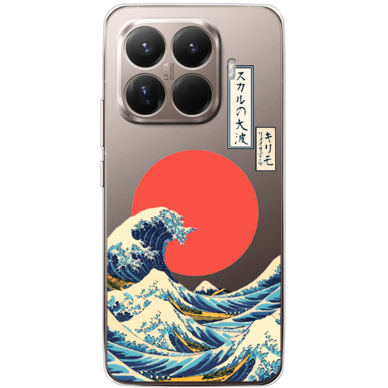 Прозорий чохол BoxFace Xiaomi 15T Pro Большая волна в Канагаве