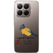 Прозорий чохол BoxFace Xiaomi 15T Pro Синиця і калина