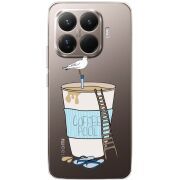 Прозорий чохол BoxFace Xiaomi 15T Pro Segull in Cofee Pool