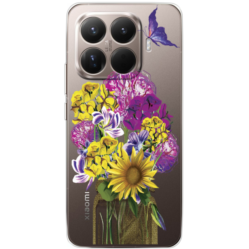 Прозорий чохол BoxFace Xiaomi 15T Pro My Bouquet