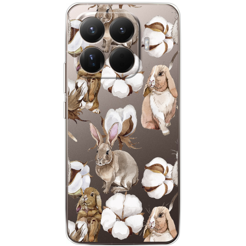 Прозорий чохол BoxFace Xiaomi 15T Pro Cotton and Rabbits