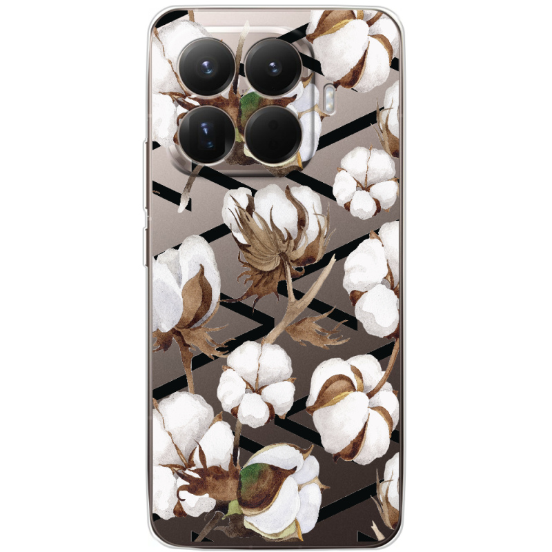 Прозорий чохол BoxFace Xiaomi 15T Pro Cotton flowers