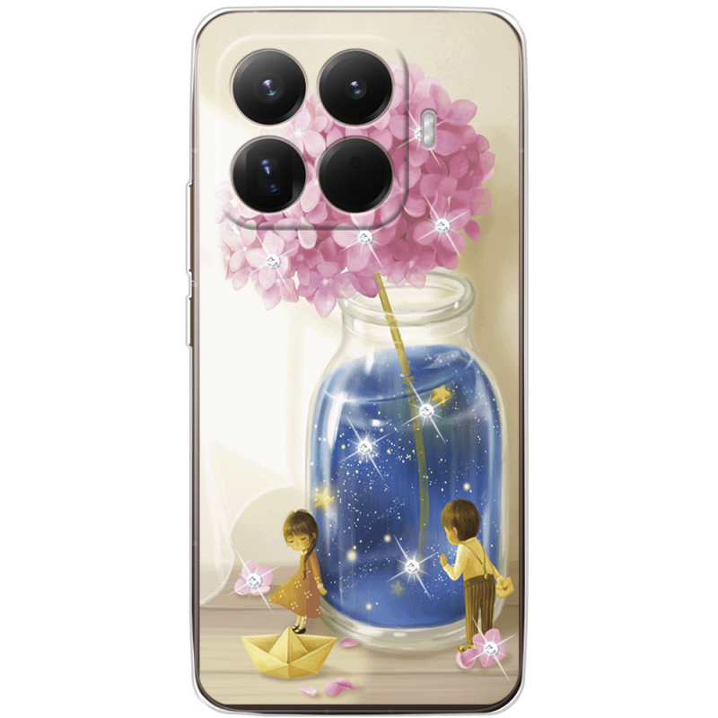 Чохол зі стразами Xiaomi 15T Pro Little Boy and Girl