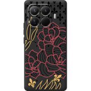 Чорний чохол BoxFace Xiaomi 15T Pro FranceFlowers