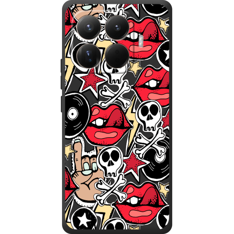 Чорний чохол BoxFace Xiaomi 15T Pro Rock Graffiti