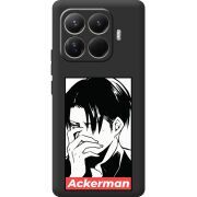 Чорний чохол BoxFace Xiaomi 15T Pro Attack On Titan - Ackerman