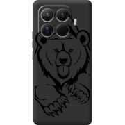 Чорний чохол BoxFace Xiaomi 15T Pro Grizzly Bear