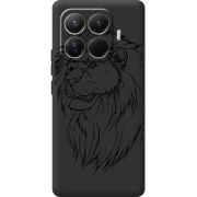 Чорний чохол BoxFace Xiaomi 15T Pro Lion