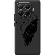 Чорний чохол BoxFace Xiaomi 15T Pro Wolf and Raven