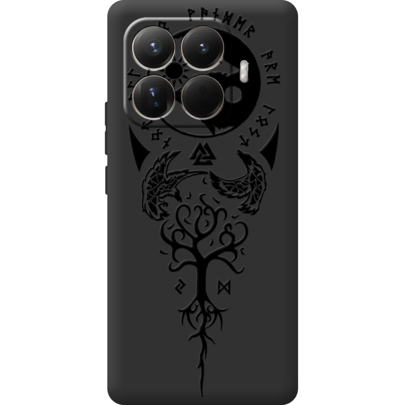 Чорний чохол BoxFace Xiaomi 15T Pro Hugin and Munin