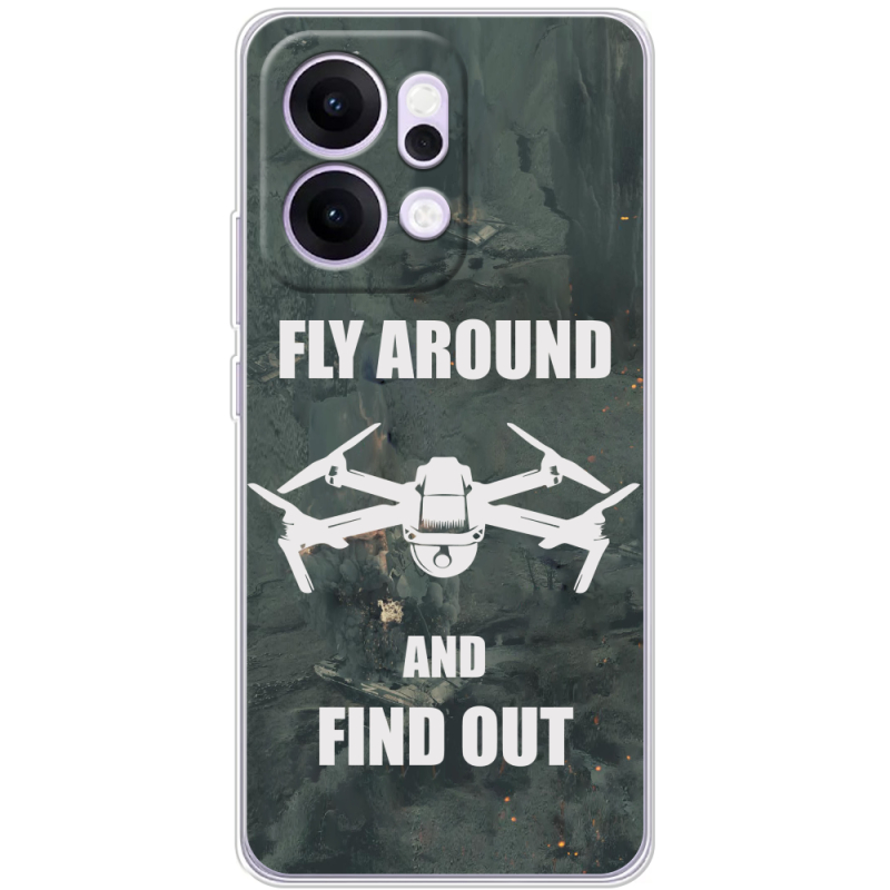 Чохол BoxFace OPPO Reno 14 5G Дрон Fly Around